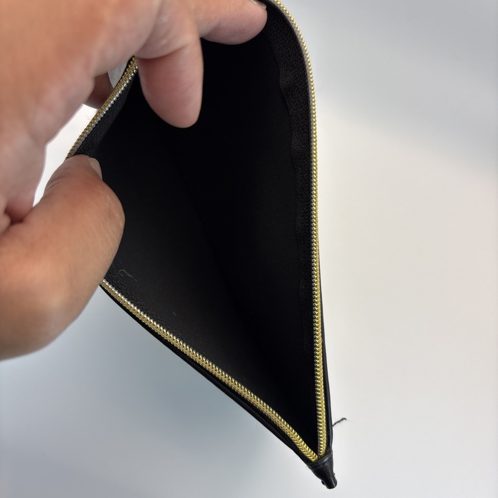 Stella Mccartney Black Gold Eyeglasses Sunglasses Travel Cosmetic Pouch Clutch - Picture 6 of 8